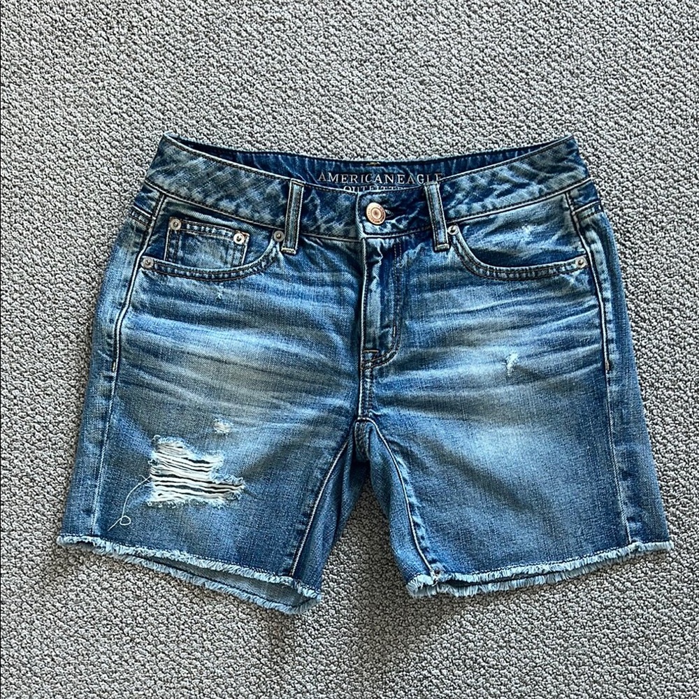 American Eagle Mid-Rise Denim Shorts